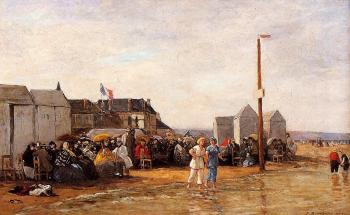 尤金 佈丹 The Bathing Hour at Trouville